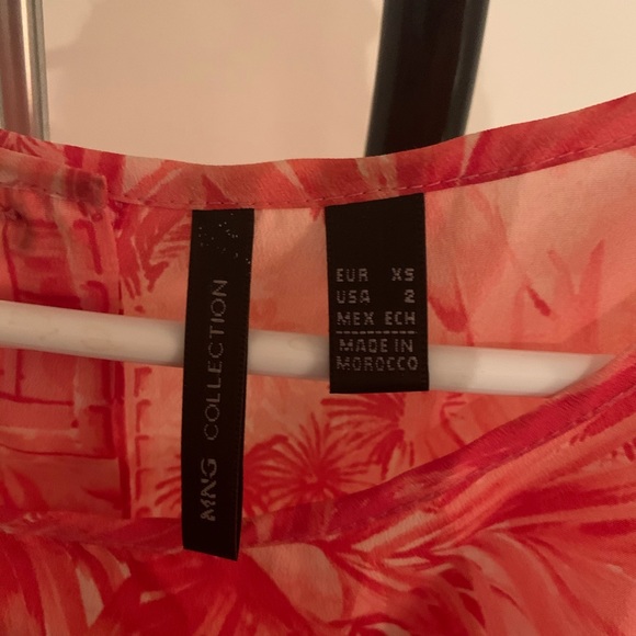 Mango pink floral A line dress, size 2 - Picture 6 of 8